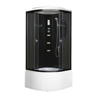 Душевая кабина Niagara Ultra NG-212-01N (100х100х220) высокий поддон(48см),черный,стекло тонированное