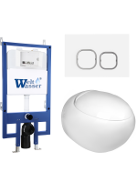 Комплект инсталляции с унитазом Weltwasser BAMBERG 545 + JECKENBACH 004 GL-WT + BAMBERG WT