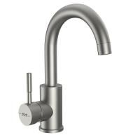 Смеситель для умывальника Dorff D3002101SS Logic поворотный, нержавеющая сталь