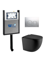 Комплект инсталляции с унитазом Weltwasser AMBERG 404 + MERZBACH 002 MT-BL + AMBERG RD-CR