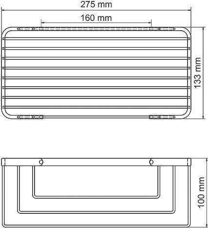 Комплект из держателей и 3 навесных полок WasserKRAFT K-71133