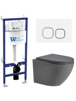 Комплект инсталляции с унитазом Weltwasser BAMBERG 460 + MERZBACH 041 MT-GR + BAMBERG WT
