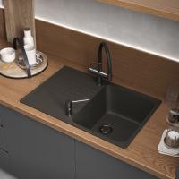 Кухонная мойка Reflection Bolero RF0574BL, черный