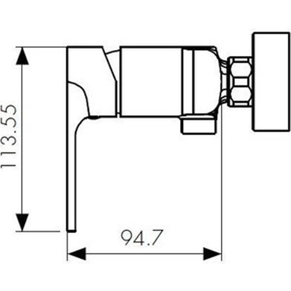 Смеситель для душа Kaiser Linear 59177