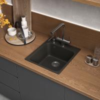 Кухонная мойка Reflection Quadra RF0243BL, черный