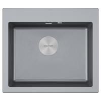 Мойка Paulmark KANTE 60 PM106052-GRM 520х600х200 мм, IT-GRANIT, серый металлик