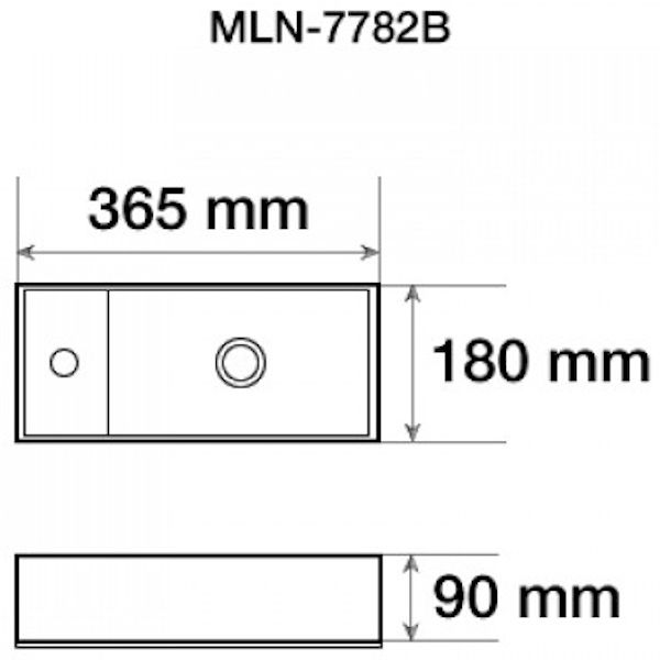 Раковина MELANA MLN-7782B