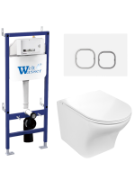 Комплект инсталляции с унитазом Weltwasser BAMBERG 460 + ODENBACH 004 GL-WT + BAMBERG WT