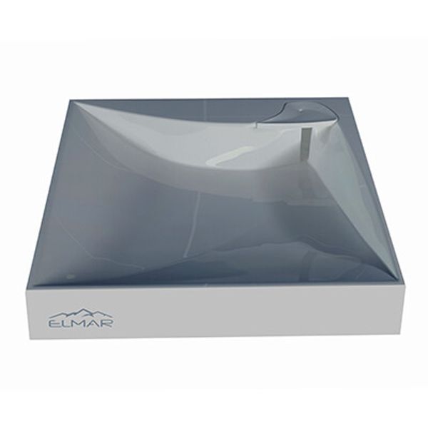 Раковина Elmar R-36D1-01 60x60 сигнально-белый с сифоном