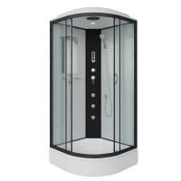 Душевая кабина Niagara Classic NG-6702-14F (100х100х215) средний поддон(26см),черный,стекло прозрачное