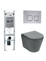 Комплект инсталляции с унитазом Weltwasser AMBERG 350 ST + SALZBACH 043 MT-GR + AMBERG RD-CR