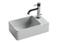 Умывальник подвесной прямоугольный Ceramicanova Element 395*220*125мм, Белый, CN5045