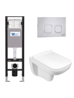 Комплект инсталляции с унитазом Weltwasser AMBERG 350 + KEHLBACH 004 GL-WT + AMBERG RD-MT CR