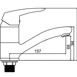 Смеситель для мойки Ledeme H45 L4545-2