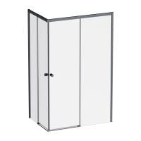 W94G-403-120280-BT1K X-joy Душевое ограждение AM.PM прямоугольное,раздвиж.двери 120x80 черный мат.