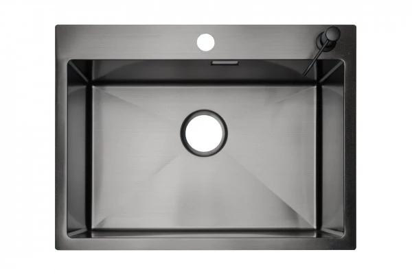 Кухонная мойка Stellar UZ-604522 Black (1.2мм/220мм)