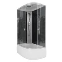 Душевая кабина Niagara Eco NG-7510-14L BLACK (120х80х215) высокий поддон(40см),стекло мозаика,4 места