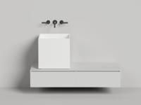 Раковина накладная Salini ARMONIA SQUARE 03 покраска по RAL полностью, 130523MF