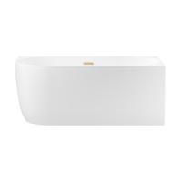 Акриловая ванна в наборе 4 в 1: пристенная ванна (правый разворот), каркас, экран, слив-перелив Wellsee Belle Spa 235702004