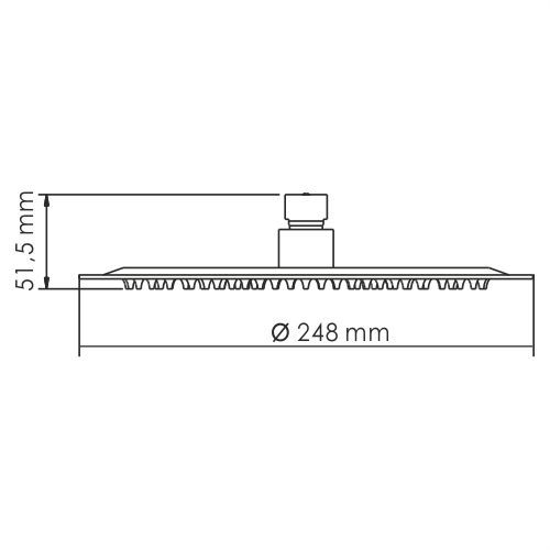 Верхняя душевая насадка WasserKRAFT Wern A121