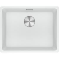 Кухонная мойка FRANKE 125.0696.176 из материала Fragranite MRG 110-52, белый (в комплекте стоп-вентиль, декоративная накладка круглой формы, сифон)