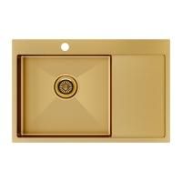 Мойка Paulmark KRONER 78F PM217851-BGL 510х780х200 мм, нержавеющая сталь, брашированное золото