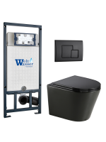 Комплект инсталляции с унитазом Weltwasser MARBERG 507 + SALZBACH 043 GL-BL + MAR 507 SE MT-BL