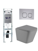 Комплект инсталляции с унитазом Weltwasser AMBERG 350 ST + GELBACH 041 MT-GR + AMBERG RD-CR