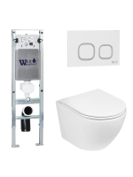 Комплект инсталляции с унитазом Weltwasser AMBERG 350 ST + MERZBACH 041 XL GL-WT + AMBERG RD-WT