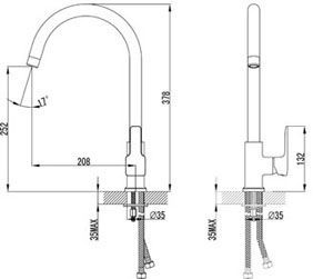 Смеситель Lemark Basis LM3605C для кухни