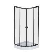 W88G-205-080BT64 X-Joy Twin Slide,  Душевое ограждение AM.PM без  поддона, 80x80, профиль черный