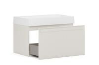 Тумба под умывальник Belux Базель подвесная 80-01, Светлый Миндаль матовый