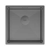 Мойка Paulmark NEXT 44 UNI PM214444-GM 440х440х200 мм, нержавеющая сталь, воронёная сталь