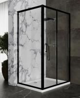 Душевой уголок Roxen Caspia 55060-100B-R 100x80 правый, прозрачное стекло/профиль черный