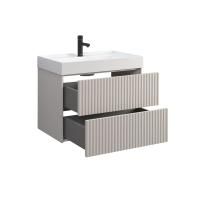 Тумба под умывальник Belux подвесная Сиртаки 70-02, Светлый Миндаль матовый