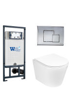 Комплект инсталляции с унитазом Weltwasser MARBERG 507 + SALZBACH 043 GL-WT + MAR 507 SE-CR