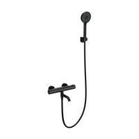 Смеситель для ванны с душем и термостатом WONZON & WOGHAND, Черный матовый (WW-B3029-A1-MB)