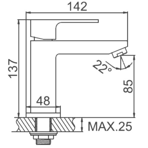 Кран для холодной воды Ledeme L4795