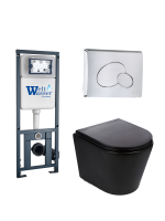 Комплект инсталляции с унитазом Weltwasser MARBERG 410 + SALZBACH 043 MT-BL + MAR 410 RD-CR