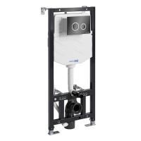Система инсталляции для унитазов c клавишей смыва WasserKRAFT Aller 10TLT.010.ME.PB01 черный