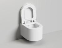 Унитаз Salini Gemelli с крышкой и сиденьем, светлые оттенки RAL Classic, 240121KSMF