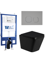 Комплект инсталляции с унитазом Weltwasser BAMBERG 545 + GELBACH 043 GL-BL + BAMBERG CR