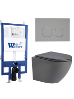 Комплект инсталляции с унитазом Weltwasser BAMBERG 545 + MERZBACH 041 MT-GR + BAMBERG CR