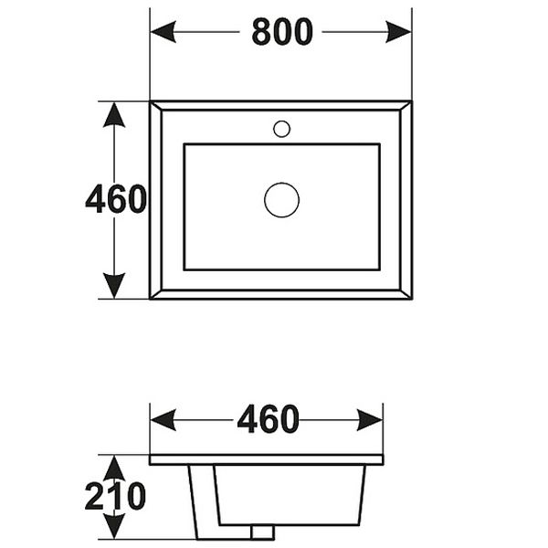 Раковина Melana MLN-F80