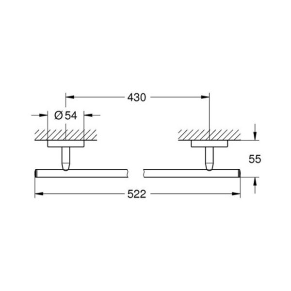 Держатель для полотенца Grohe Bau Cosmopolitan 40459001 хром