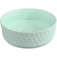 Раковина накладная ISVEA Davanti круглая 36см, цвет мятно-зеленый матовый 10NF67036SV-2T