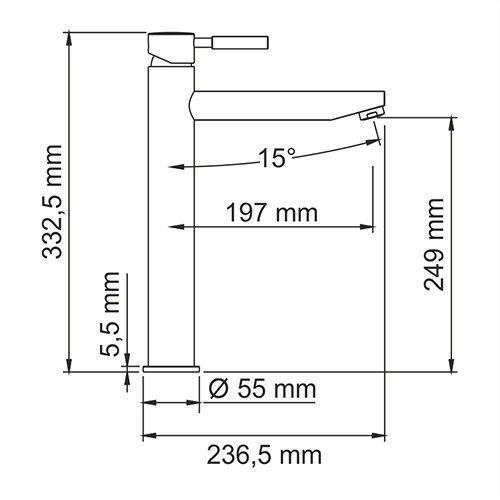 Смеситель для умывальника WasserKRAFT Main 4103H