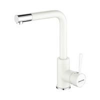 Смеситель для кухни Paulmark HONNER Ho212018-431TW, белый матовый полностью