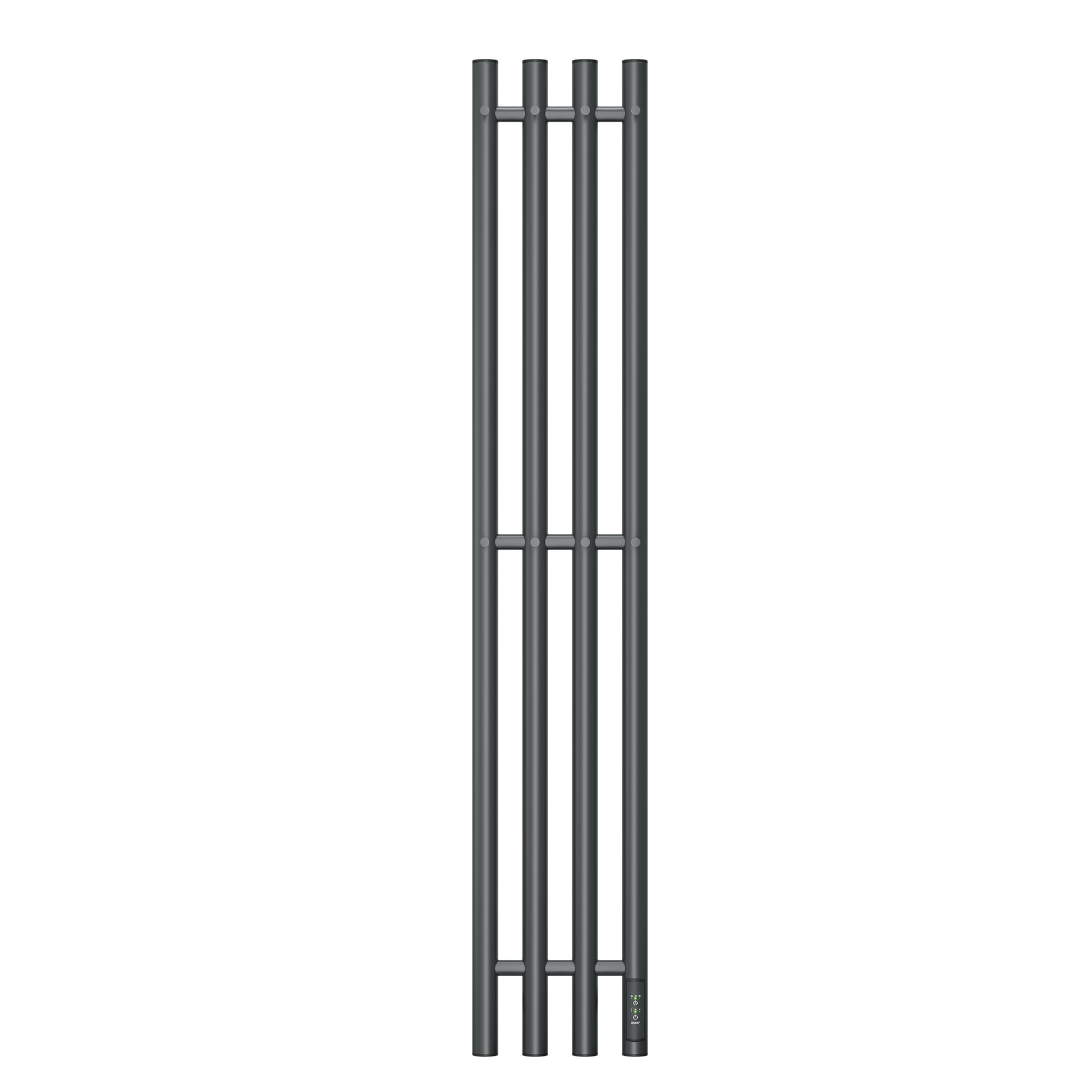 Полотенцесушитель электрический REFLEXION Намиб RXT0211018GF 1100x180 с крючками, графит металлик