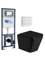 Комплект инсталляции с унитазом Weltwasser MARBERG 410 + GELBACH 043 GL-BL + MAR 410 RD GL-WT